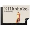 Milkshake - Kers - Rietje Inductie beschermer vinyl 3mm klein -3d
