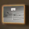 Basketbalpaal - Landschap - Zand - Wit Light Box met batterij (Wandlamp) middel -z3d_website