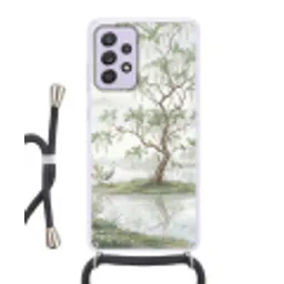 Reiger - Landschap - Groen Hoesje Samsung Galaxy A52 5G met koord klein -3d