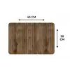 Hout - Natuur - Patronen Placemat vinyl groot 368 -specs