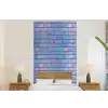 Paars - Blauwe - Muur fotobehang vinyl groot 64 -bed