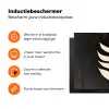 Blad - Wit - Minimalistisch Inductie beschermer vinyl 3mm klein -zzzzzzz-td-ups