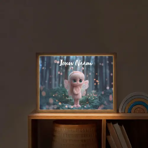Fairy - Bos - Glitters Light Box met batterij (Wandlamp kind) middel -sfeer1_kind