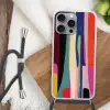 Kleurbanen - Verticaal - Kleurrijk Hoesje iPhone 16 Pro Max met koord klein -sfeer4