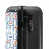 Gestreepte zomer print kleurrijk NBS - Handbagage koffer - Kinderen Unisex middel -slot
