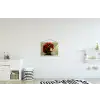 Vrouw - Appels - Rood - Bladeren textielposter latten blank klein -kinderkamer