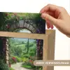 Doorkijk - Landschap - Bloemen - Pad - Uitzicht Light Box met kabel (Wandlamp) klein -USP_websiteprintNL
