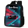 Formule 1 - Raceauto - Rood - Neonverlichting Rugzak - Zwart middel -schuin