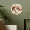 Champignons - Zacht - Beige Akoestische PET Vilt - Rond klein -sfeer2