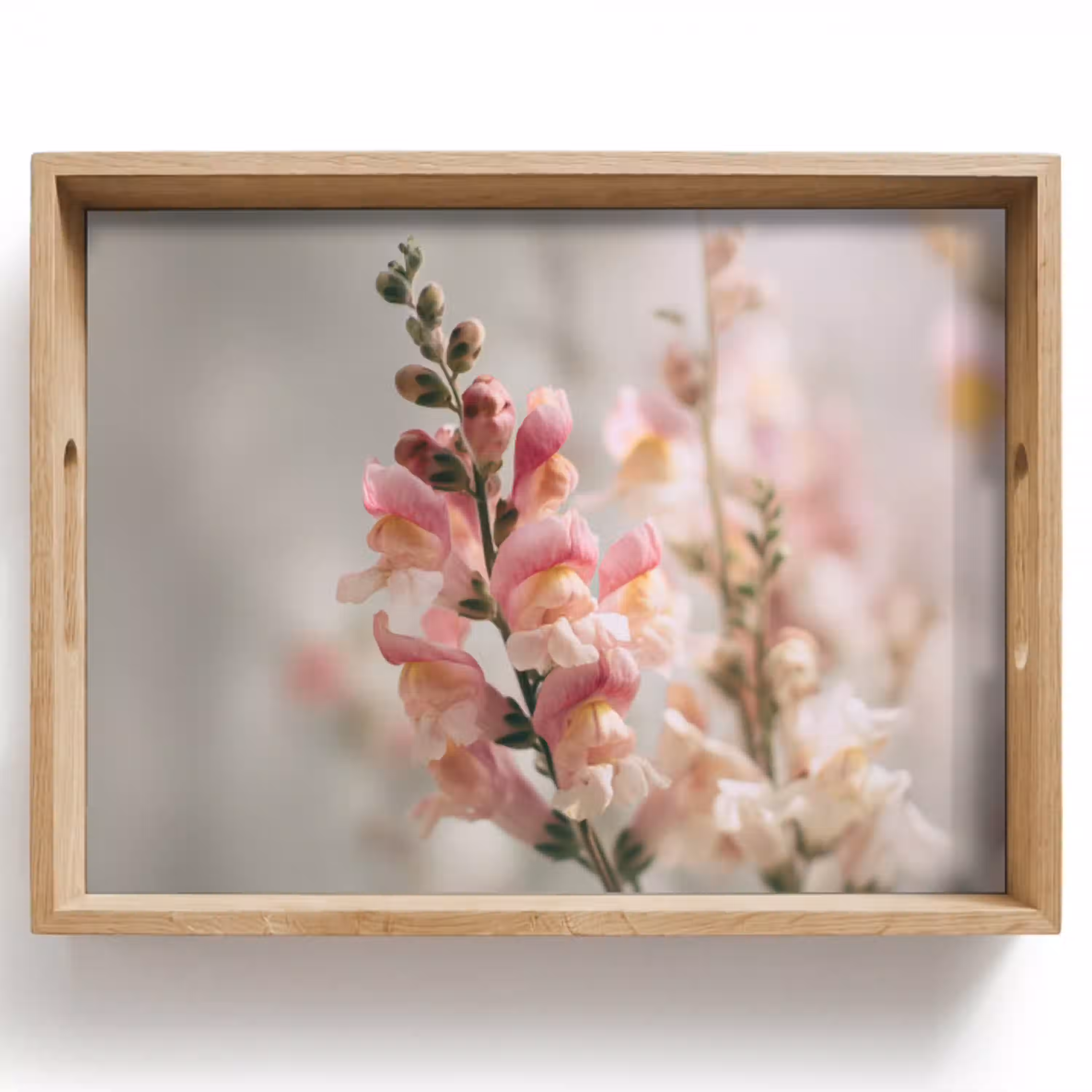 Bloem - Leeuwenbek - Roze - Stengel Dienblad Rechthoek middel -z3d_shopping