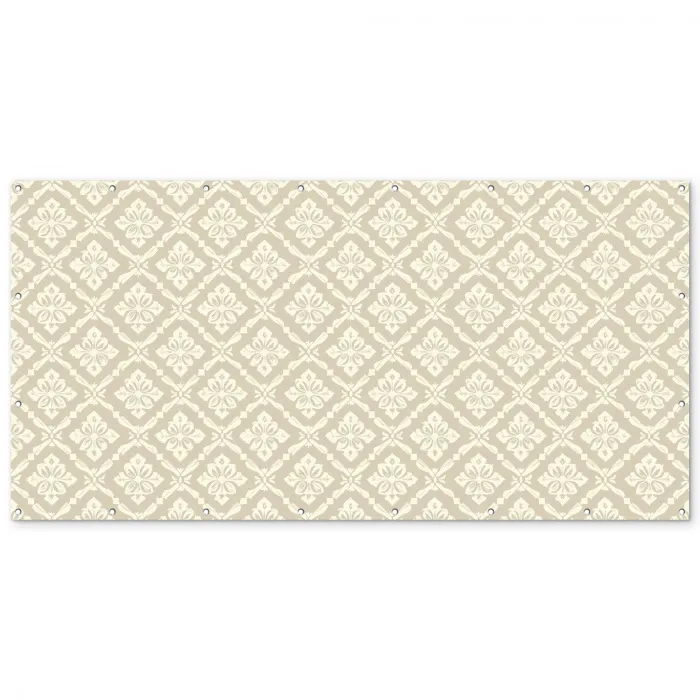 Floraal - Ornament - Beige Balkonbeschermer Duitsland klein 596 -zz_3d