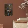 Bloemen in een Wan-Li vaas en schelpen - Schilderij van Balthasar van der Ast plexiglas 5mm klein -sfeer5