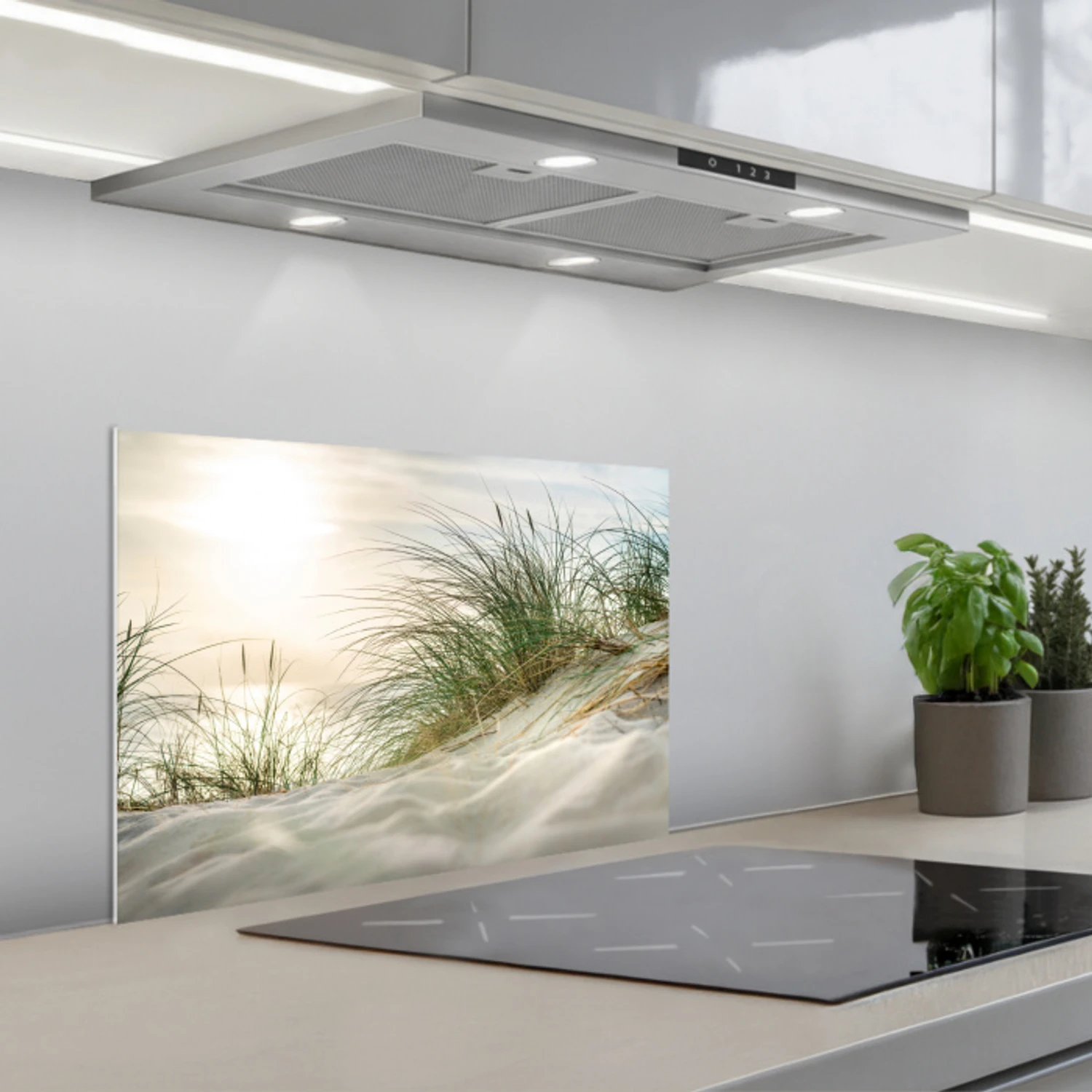 Duin - Waddeneilanden - Water keuken achterwand spatscherm klein -3d_schuin