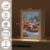 Kersttruck - Sneeuwbos - Rood Light Box met kabel (Tafellamp) klein -USP_websiteoverzichtDE