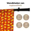 Oranje - Citroen - Geel - Blauw Wandkleed katoen klein 269 -sfeer2