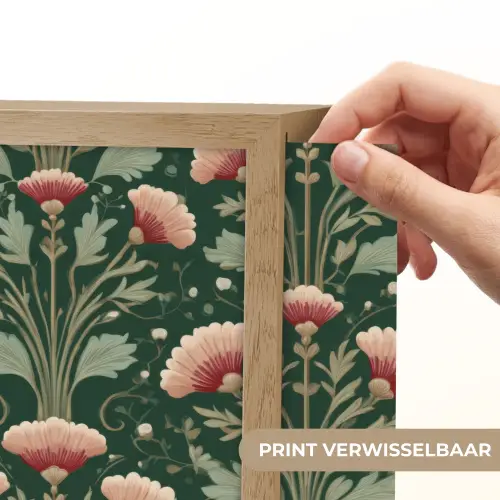 Patroon - Botanisch - Kleurrijk Light Box met batterij (Wandlamp) middel 907 -USP_websiteprintNL