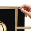 Appel - Goud - Chrome - Zwart Light Box met batterij (Wandlamp) middel -USP_websiteprintNL
