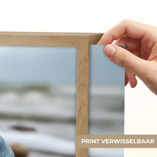 Schelp - Strand - Blauw - Zee Light Box met batterij (Wandlamp) middel -USP_websiteprintNL