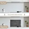 Vergeten Betonnen Canvas keuken achterwand spatscherm klein -voor_na_DE