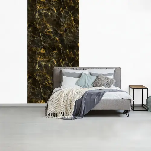 Zwart - Marmer - Goud fotobehang vinyl groot 64 -slaapkamer