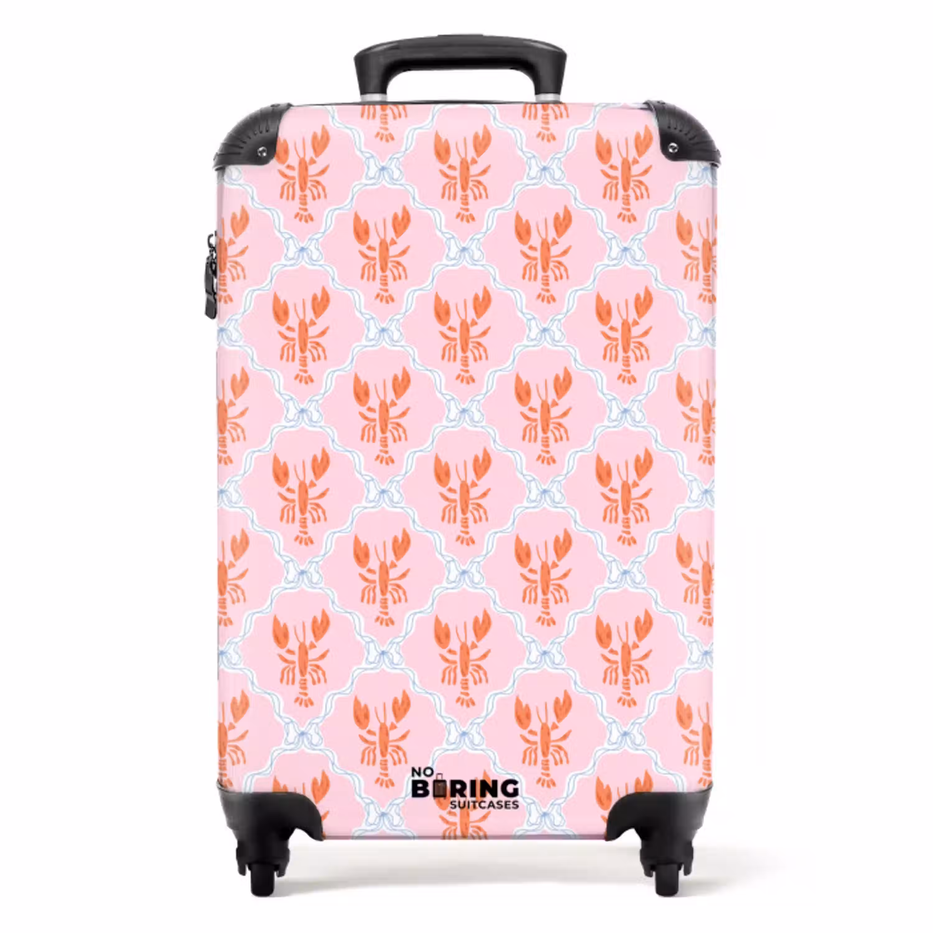 Kreeft illustratie roze NBS - Handbagage koffer - Volwassenen Unisex middel -productfoto_recht