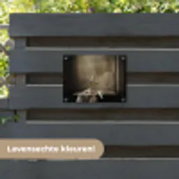 Strik - Beige - Witte - Wijn tuinposter los doek klein -sfeer3