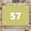 Lichtgroen - Traditioneel Naambord Rechthoek middel -sfeer3