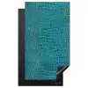 Krokodillenleertextuur - Blauw - Exotisch Inductie beschermer vinyl 3mm middel -3d
