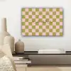 Patroon - Geblokt - Olijfgroen - Amore canvas 2cm klein -sfeer6