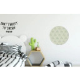 Waaiers - Patroon - Groen Wandcirkel aluminium klein 190 -kinderkamer