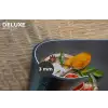 Kruiden - Bord - Peper - Zwart - Lepels - Zilver Placemat vinyl groot -closeup