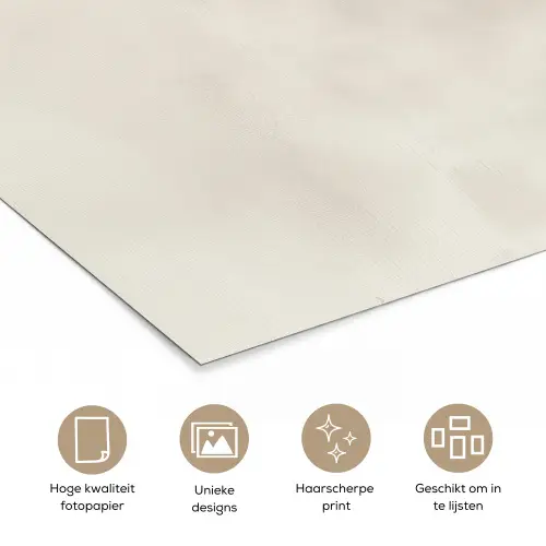 Wabi sabi - Plant - Beige poster papier klein -closeup_NL