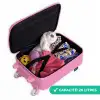 Verf - Smiley - Roze Kinderkoffer - Roze klein -binnenkant_FR