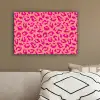 Panterprint - Roze - Dierenprint - Minimalistisch canvas 2cm klein -sfeer3