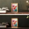 Tulpen - Lichtreflecties - Kleurverloop Light Box met kabel (Tafellamp) klein -sfeer3