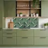 Kersenbloesem - Kraamvogels - Groen keuken achterwand 2 middel 871 -sfeer3