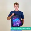 Neonletters op een bakstenen muur Rugzak - Zwart middel -sfeer7_NL