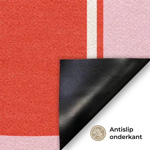 Quote - Roze - Wijn Deurmat klein -antislip_NL