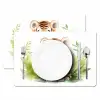 Tijger - Planten - Kind - Watercolor - Wilde dieren Placemat vinyl groot -zzsfeer2_Kitchenyeah-website
