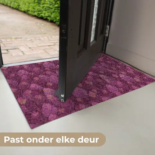 Bladeren - Patroon - Burgundy Deurmat klein 898 -USP_NL