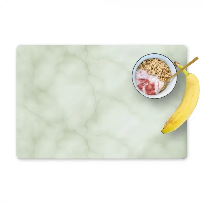 Groen - Marmer - Aders Placemat vinyl groot 368 -zzzproduct_Kitchenyeah-website