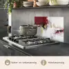 Rood - Marmer - Abstract - Goud - Modern keuken achterwand spatscherm klein -usp_NL