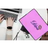Diva - Lip - Panterprint - Roze laptophoes neopreen klein -bureau