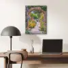 Doorkijk - Bloemen - Pad - Natuur PET vilt klein -sfeer5