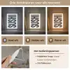 Japandi - Sushi - Zwart - Vintage Light Box met kabel (Wandlamp) klein -USP_lichtkleurNL