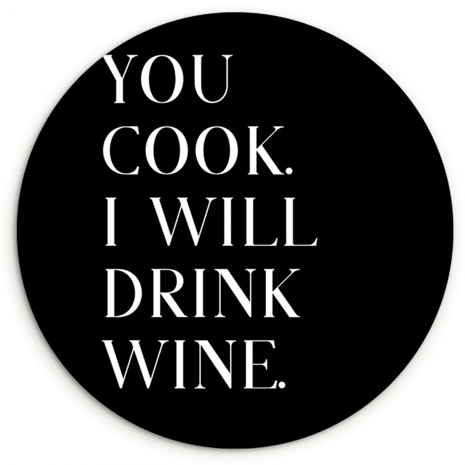 Een Deal in Contrast KitchenYeah - Keuken - Wandcirkel Forex klein -3d