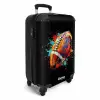 Rugbybal met kleurrijke graffiti NBS - Handbagage koffer - Kinderen Unisex middel -productfoto_3d