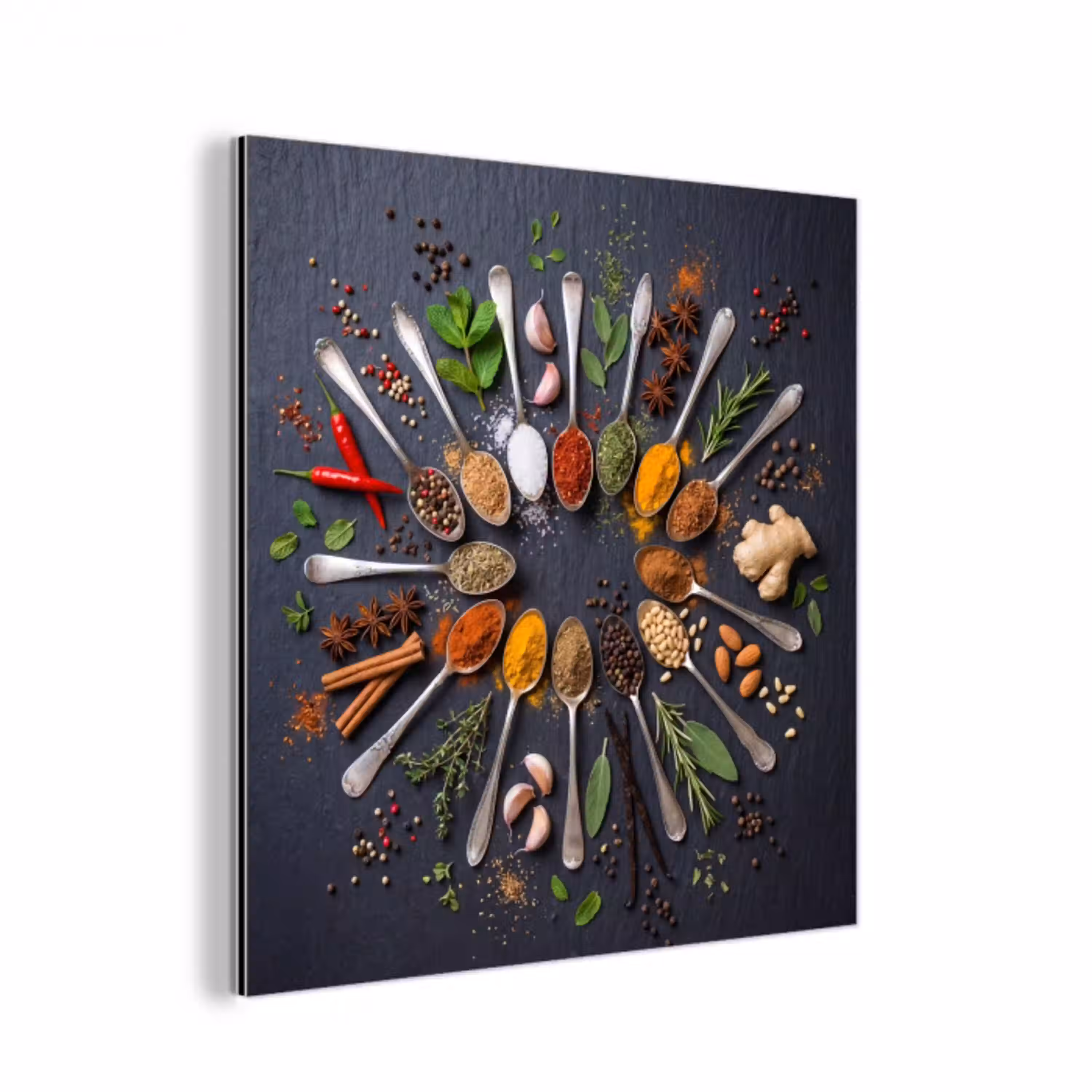 Kruiden - Lepels - Culinair - Kleurrijk - Sfeervol aluminium wit klein -3d