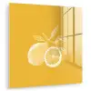 Citroenen - Illustratie - Minimalistisch - Geel plexiglas 5mm klein -zzzproduct_nieuw