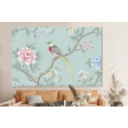 Vogel - Bloemen - Kleurrijk forex 5mm xxl -bovenbank